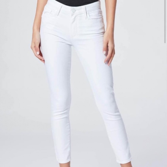 NWT PAIGE White Crop Jeans - Picture 1 of 1